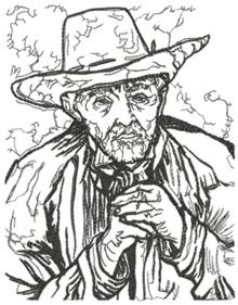 Portrait of an Old Peasant by Vincent Van Gogh