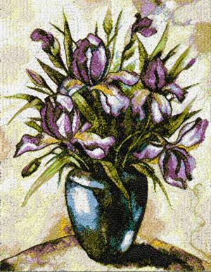 Irises in a Vase