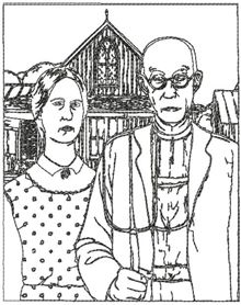 American Gothic by Grant Wood