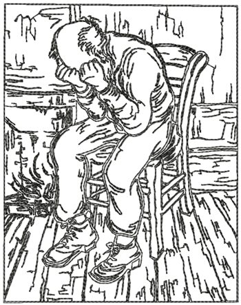 Old Man in Sorrow by Vincent van Gogh