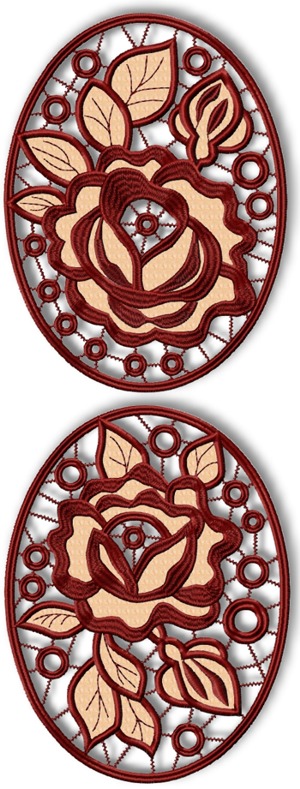 Cutwork Rose Medallions