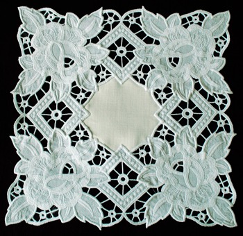 Cutwork Lace Rose Doily