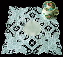 Cutwork Lace Rose Doily