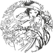 Alphonse Mucha Calendar Series: February