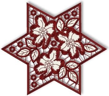 Cutwork Lace Flower Star