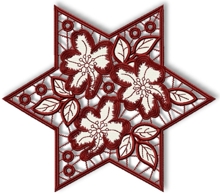 Cutwork Lace Flower Star