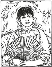 Woman With A Fan by Pierre Auguste Renoir