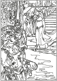 Messalina Descends the Stairs by Toulouse-Lautrec