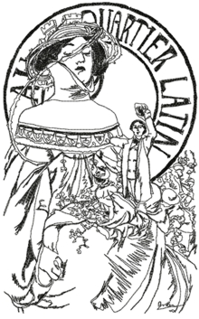 Quartier Latin by Alphonse Mucha