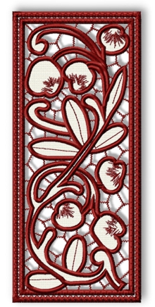 Cutwork Lace Cherry Panel