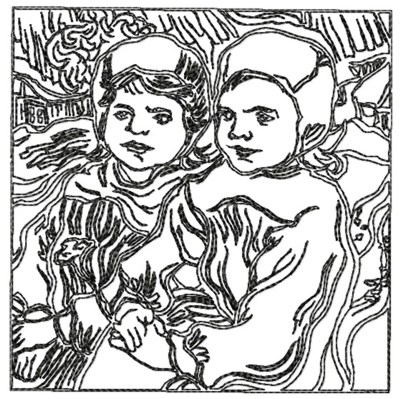 Two Little Girls by Van Gogh