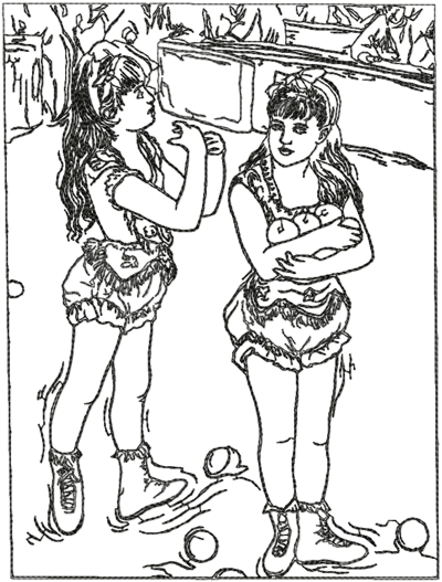 Two Little Circus Girls by Renoir