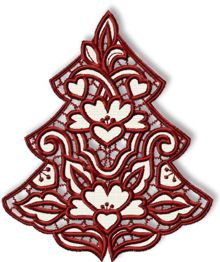 Cutwork Lace Christmas Tree