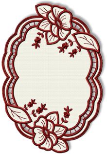 Cutwork Lace Spring Doily Machine Embroidery Design