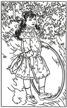 Girl with a Hoop by Renoir