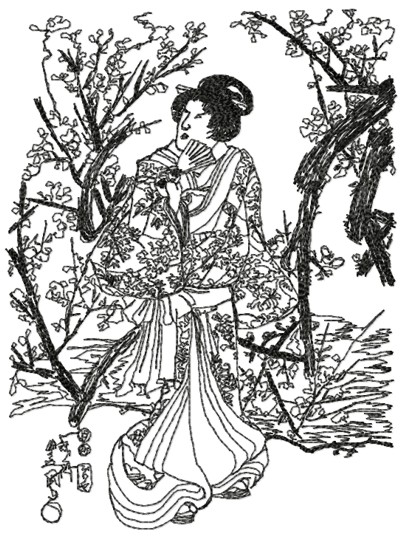Geisha by Utagawa Kunisada