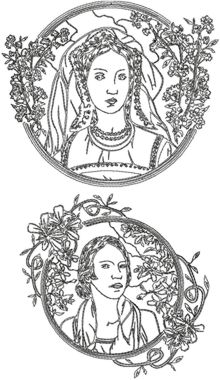 One-Color Art Deco Lady Set