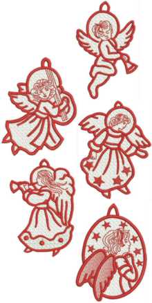 Angel Ornament Set