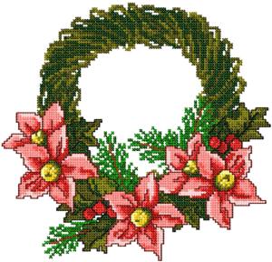 Poinsettia Wreath