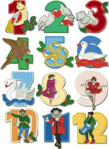 12 Days of Christmas Applique Set