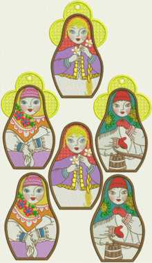 Russian Doll Ornaments