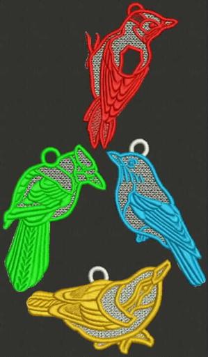 Bird Ornament Set I