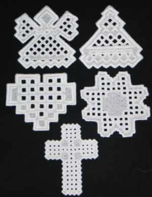 FSL Hardanger Ornament Set