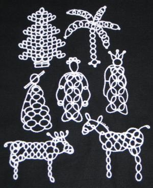 Tatting Ornament Set