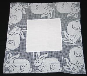FSL Easter Bunny Crochet Rectangle