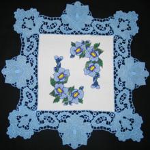 FSL Crocus Square Doily Set