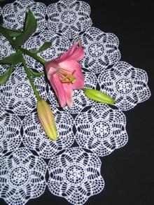 FSL Crochet Pineapple Doily III