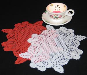 FSL Crochet Rose Doily