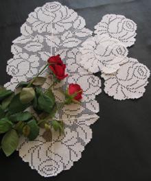FSL Crochet Rose Set