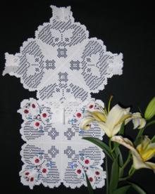 FSL Crochet 3D Butterfly Doily