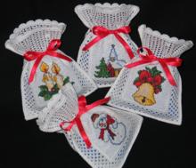 FSL Crochet Christmas Gift Bag Set