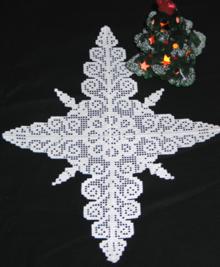 FSL Crochet Star of Bethlehem Doily Set