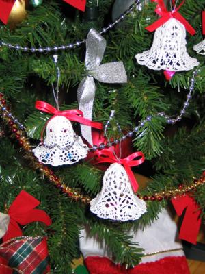 FSL Crochet 3D Christmas Bells