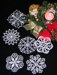 FSL Crochet Snowflake Set II