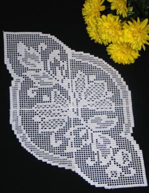 FSL Crochet Magnolia Doily Set