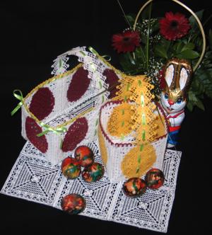 FSL Crochet Easter Basket Set