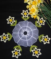 FSL Crochet Daffodil Doily