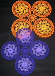 FSL Crochet Windmill Doily Set