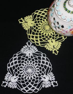 FSL Crochet Crown Doily