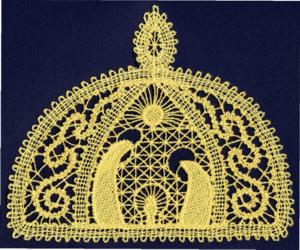 FSL Battenberg Nativity Lace