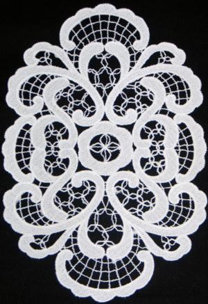 FSL Battenberg Art Nouveau Lace Doily