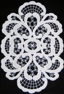 FSL Battenberg Art Nouveau Lace Doily