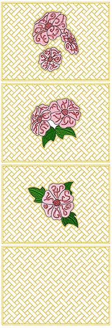 Quilted-in-the-Hoop Primrose Panel Set