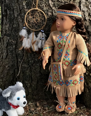 Native American Inspired Complete Outfit for 18 inch Dolls