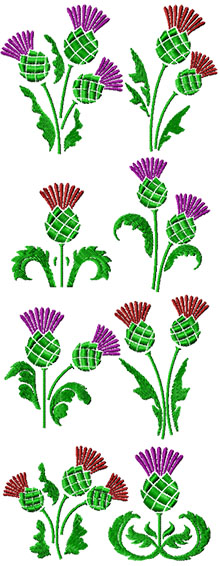 Decorative Thistle Set