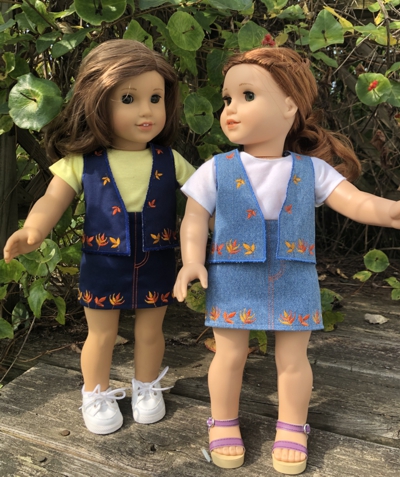 Skirt and Vest for 18-inch Dolls